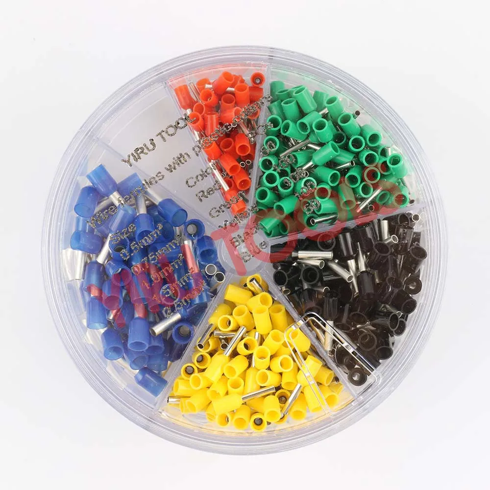 YIRU Tool 400pcs Wire Ferrules Terminal Kit for Electrician, Electronic Using with High Quality