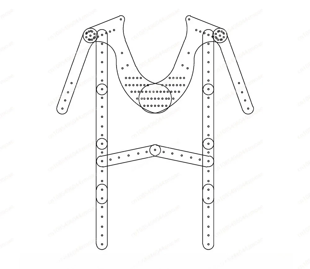 Transparent acrylic invisible hanger | Clothing shooting props, simple and seamless