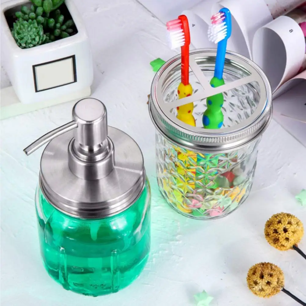 Corrosion-resistant Lotion Dispenser Retro Design Lotion Dispenser Stainless Steel Retro Design Pump Heads for Mason for Home