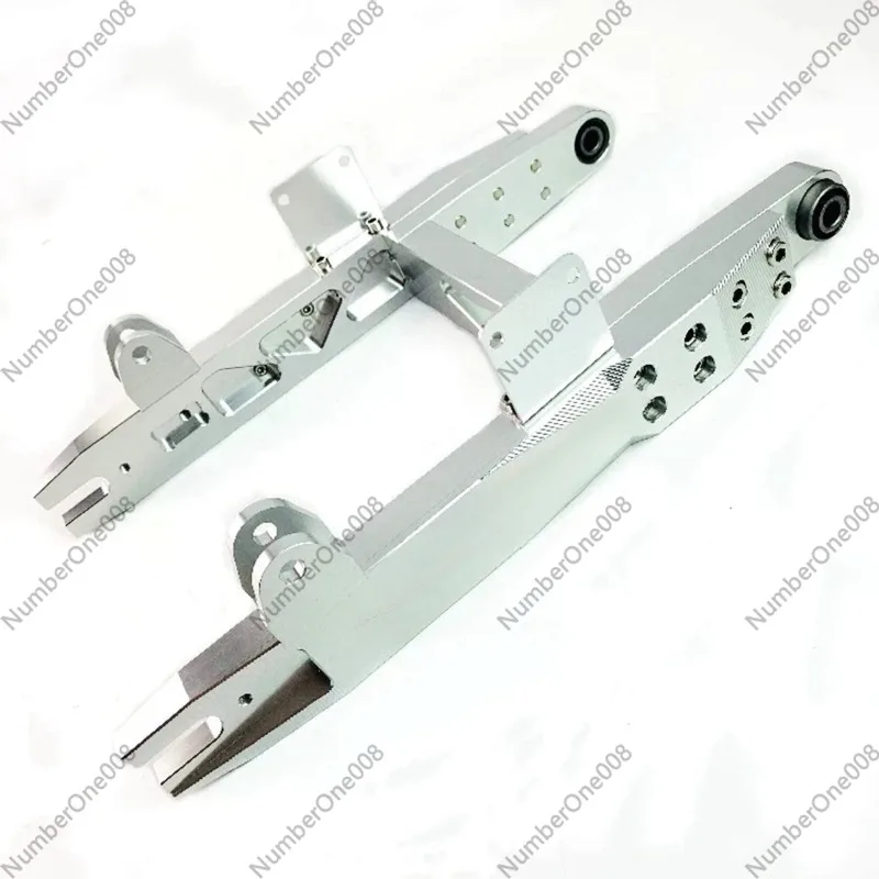 For Motorcycle E-scooter Modify Aluminum Alloy Suspension Swing Arm Adjustable Arrow Shaped Rear Flat Fork