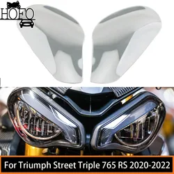 2 Pcs/Set Motorcycle Front Headlight Covers Headlight Film Protection Film Sticker For Triumph Street Triple 765 RS 2020-2022