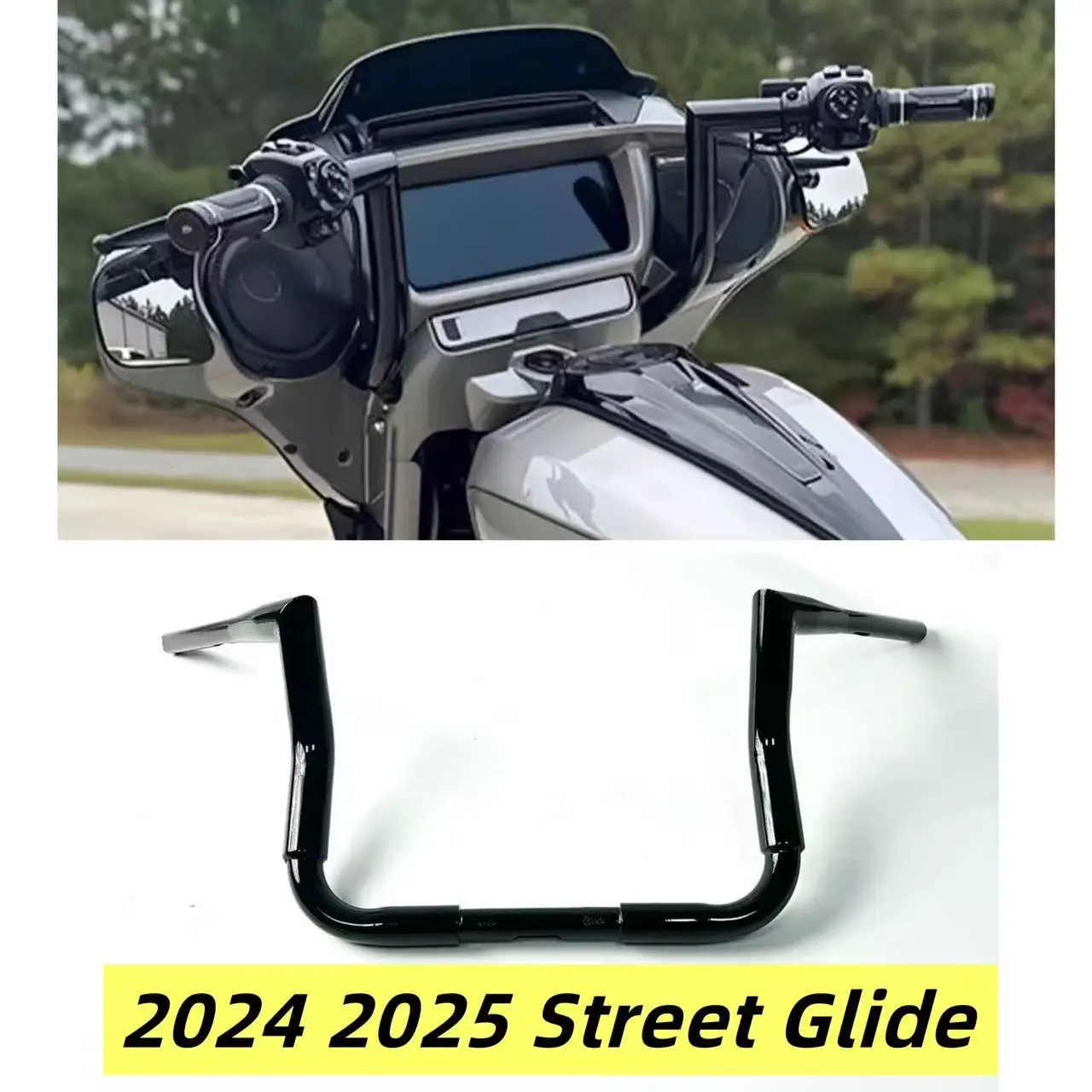 

2024 2025 Street Glide 1-1/2'' Ape Hanger Handlebars For Harley CVO Electra Glide Ultra Special 121 117 Motorcycle Handlebar bar