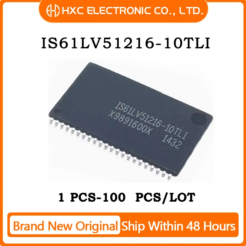 5/10/50PCS 100% NEW IS61LV51216-10TLI IS61LV256AL-10TLI TSOP CHIP