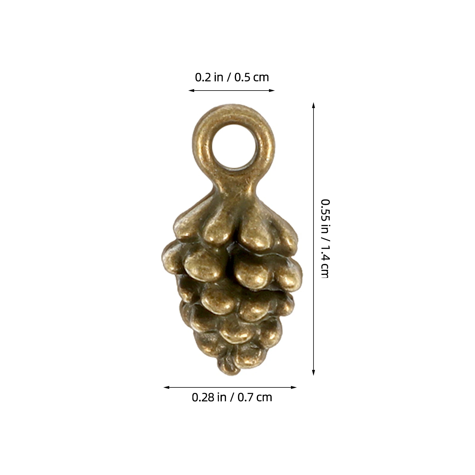 

50Pcs Christmas Alloy Pendants Nature Nuts Charm DIY Jewelry Making Accessories Special Xmas Gift Christmas Pendants