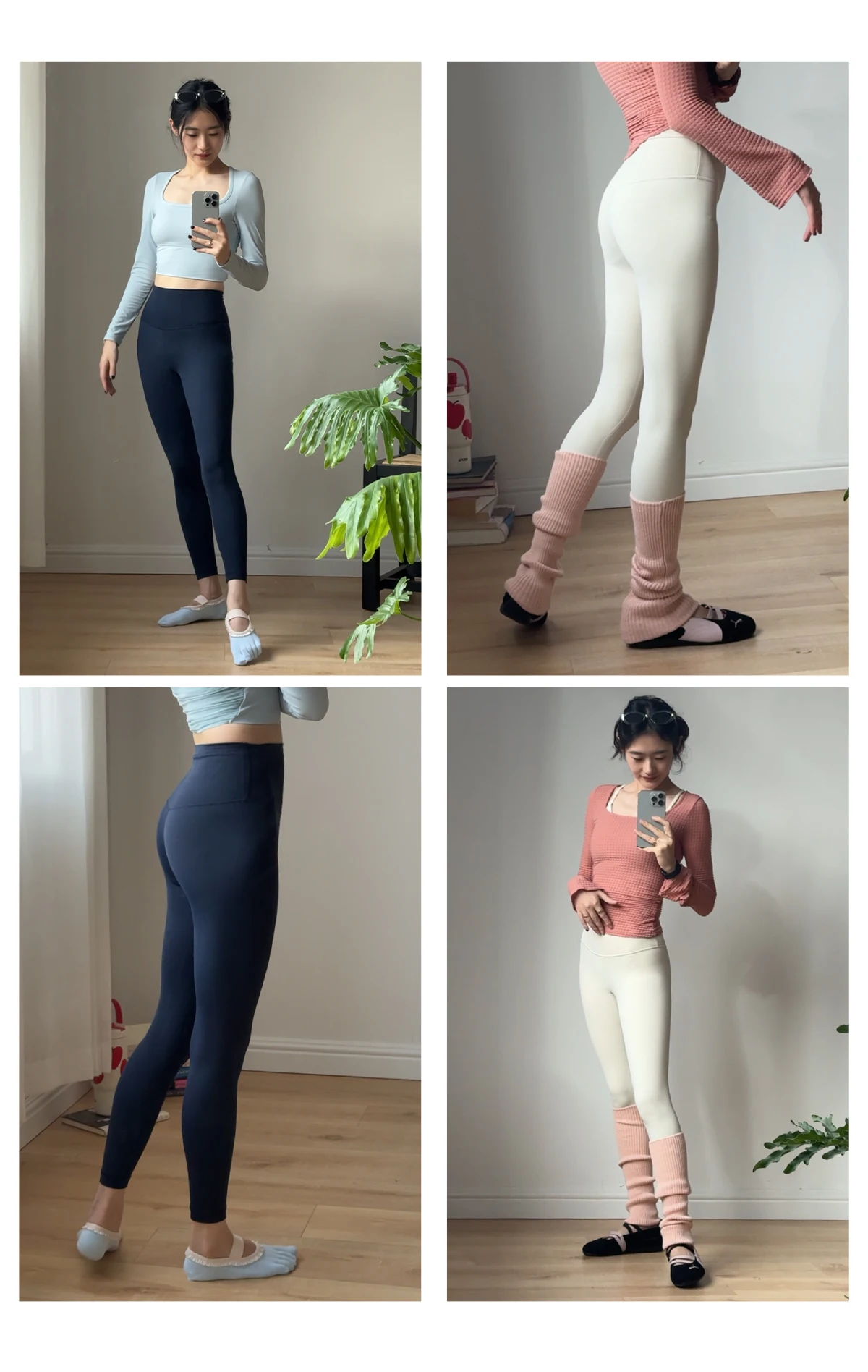 Sommer-Yogahose für Damen, hohe Taille, elastisch, formgebend, keine unangenehmen Linien, atmungsaktiv, für Laufen, Fitness, Training, Yoga, Sport. – Detail 13