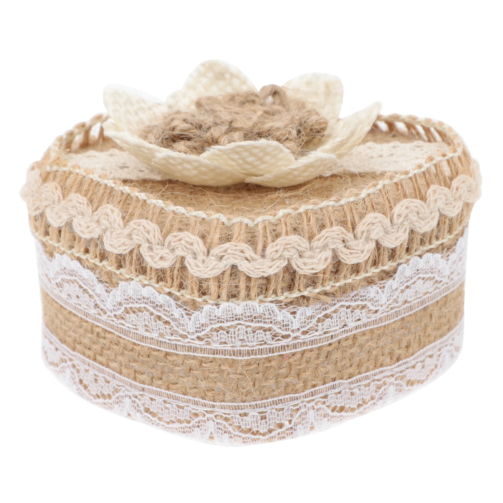 

Heart Shape Ring Pillow Jewelry Box for Earrings Rings Wedding Proposal Gifts Holder ABS Material Durable Storage Container