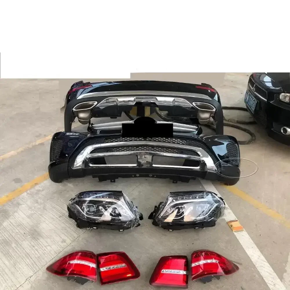 Car surround body kit Front rear bumper assembly headlight tail light grill for Mercedes-Benz GL modified GLS GL500 GL450