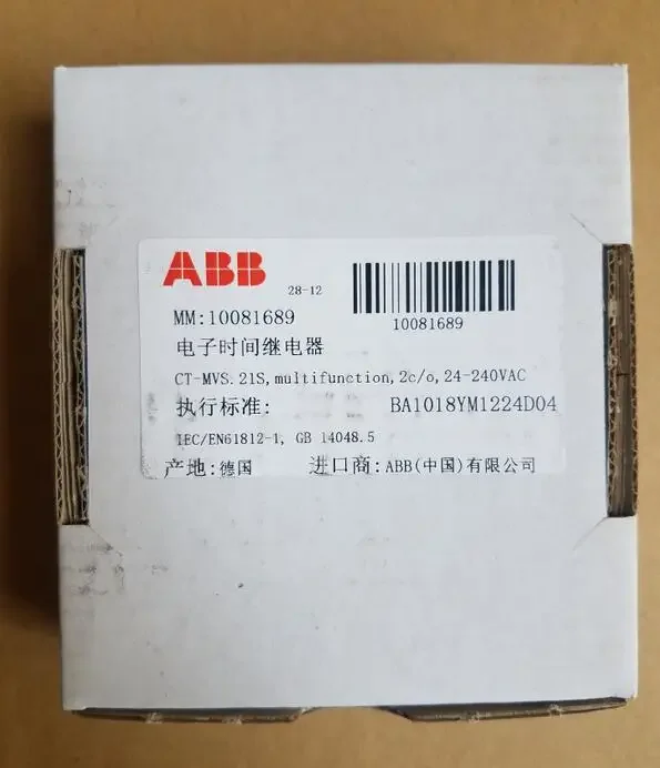 

2025.4Оригинальное реле времени ABB CT-MVS.21S, многофункциональное, 2c/o, 24-240 В переменного тока