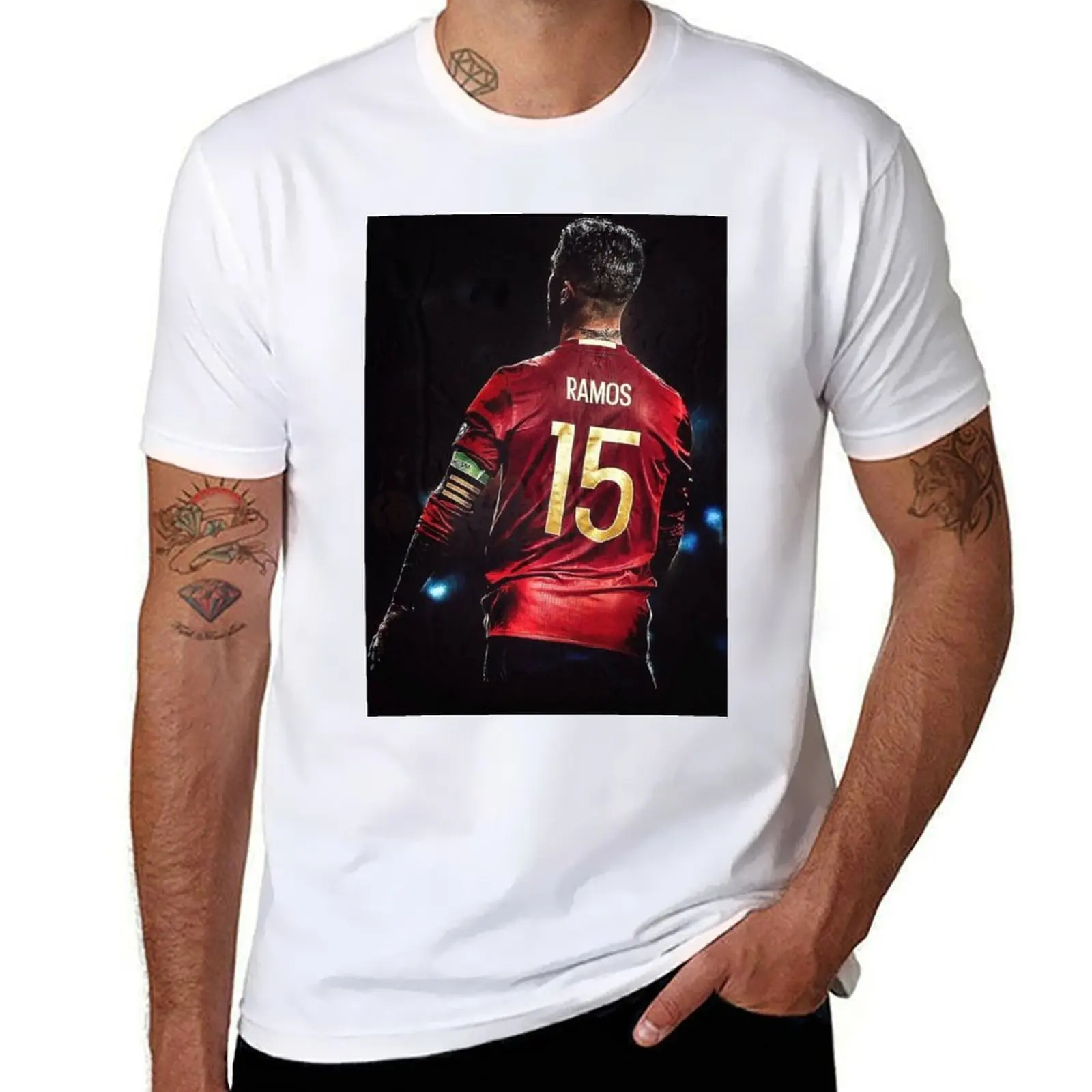 

Sergio Ramos T-Shirt street wear custom t-shirts plain t shirts men