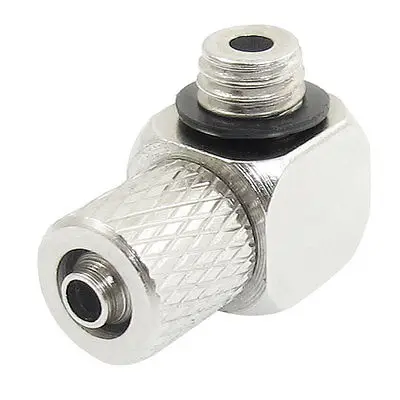 M5 Male Thread 90 Degree Air Hose Quick Coupler Connector for 4mm Dia Tubing