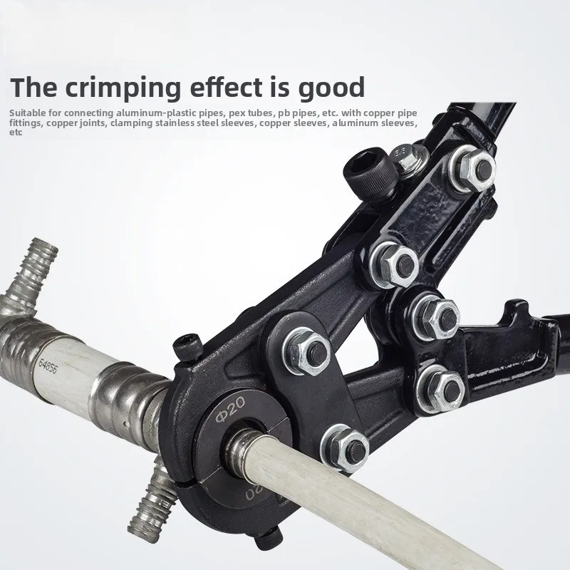 CW-1625 Ручной механический трубный хомут, ключ, тиски для труб из нержавеющей стали, плоскогубцы для медной трубки, алюминиевый пластик