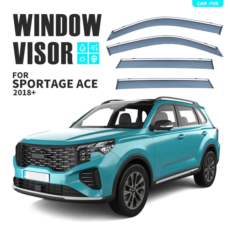

For KIA Sportage R 2011-2018 Car Window Visor Awning Shelters Windshield Side Window Rain Sun Shade Auto Accessories Car Styling