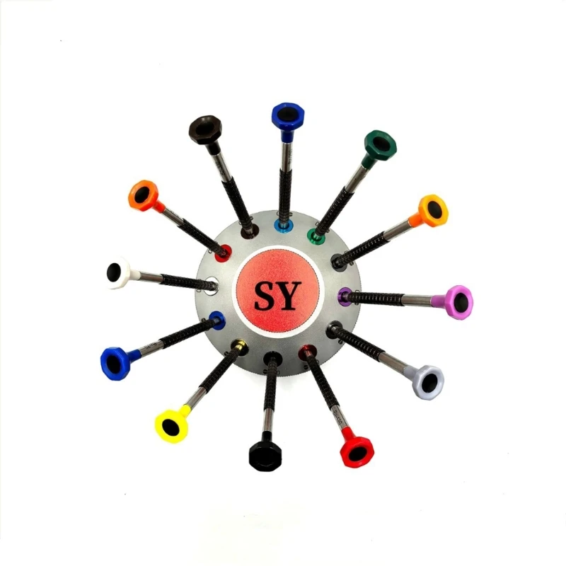 

Компактный набор профессиональных отверток из 12 предметов с противоскользящей текстурой и вращающимся наконечником