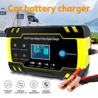 12V 8A 24V 4A Smart Auto Pulse Repair Charger LCD Display Car Battery Chargers Power Puls Repair Chargers Wet Dry Lead Acid