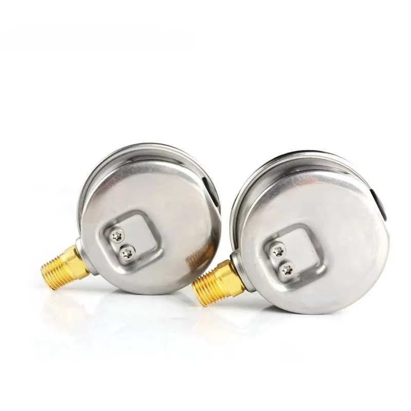 Mkfale Hydraulic High Pressure Oil Gauge SM1SP63L 63mm 2.5inch 1/4 NPT Liquid Manometer Instruments Stainless Steel Gauge