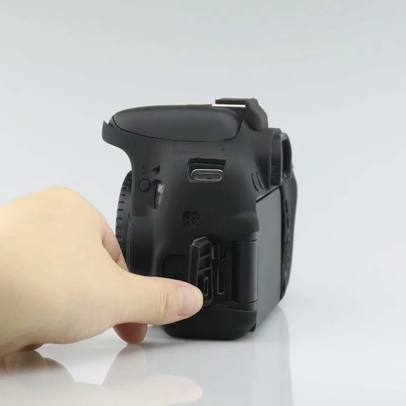 Camera cover ，For Canon EOS 750D camera silicone sleeve 750D SLR soft  photography sleeve  bag Body Case + free tempered film