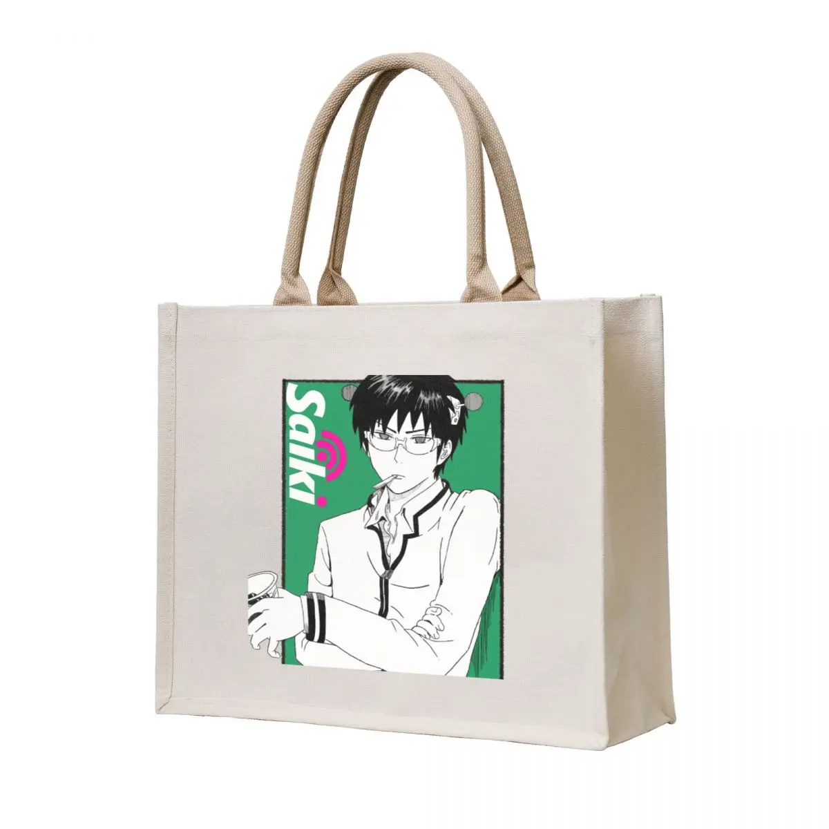 

Saiki Kusuo Tote Bag large size bags Big bag Shopper