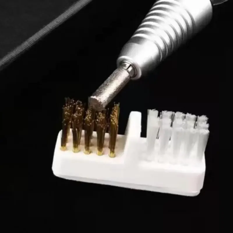 Brosse en fil de cuivre pour enlever la poussière, outils de nettoyage de la tête de meulage, foret à ongles, coupe-manucure, livres, 1 à 10 pièces