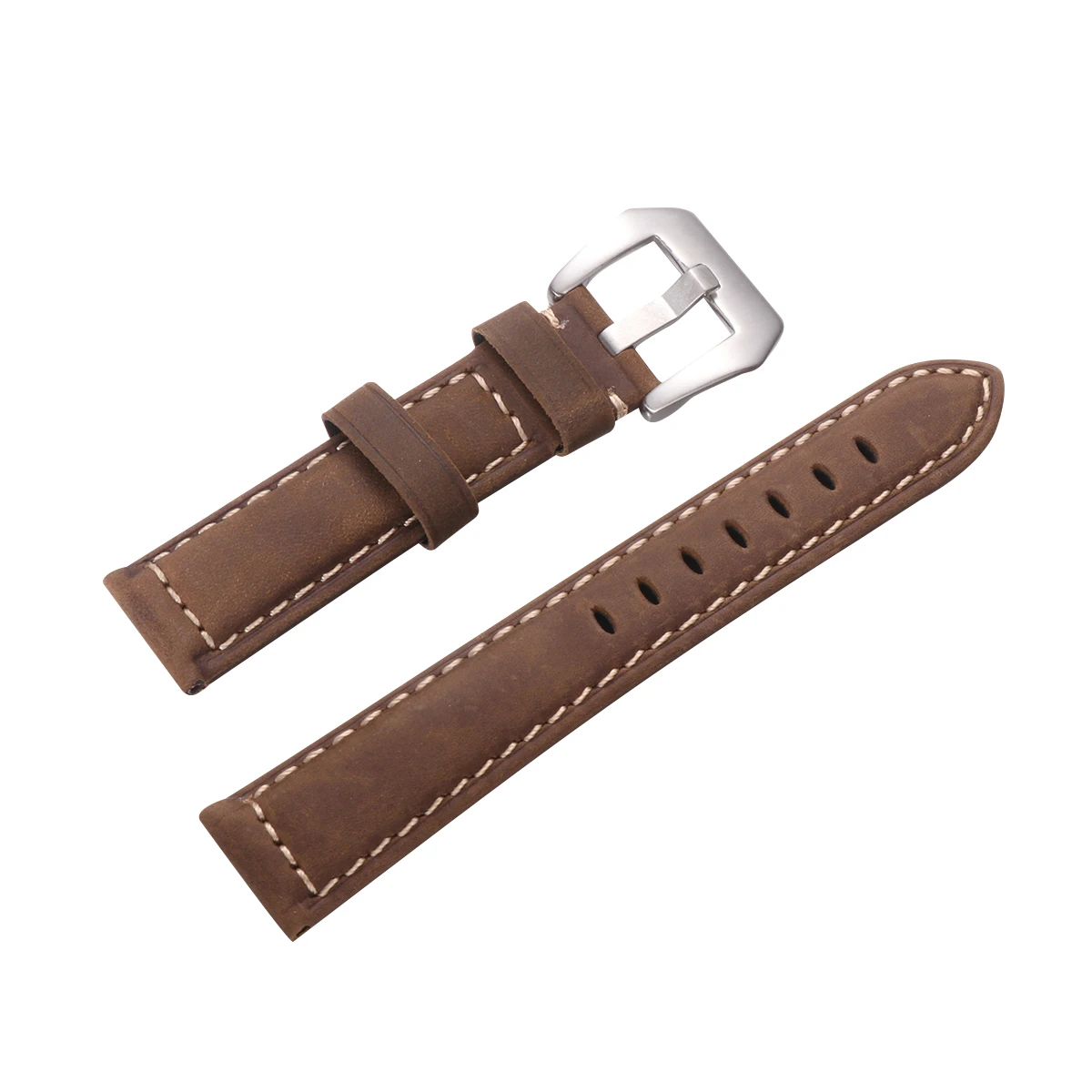 

1Pcs Watch Strap Brown Smooth Durable Comfortable Universal Large Dial Replacement Band