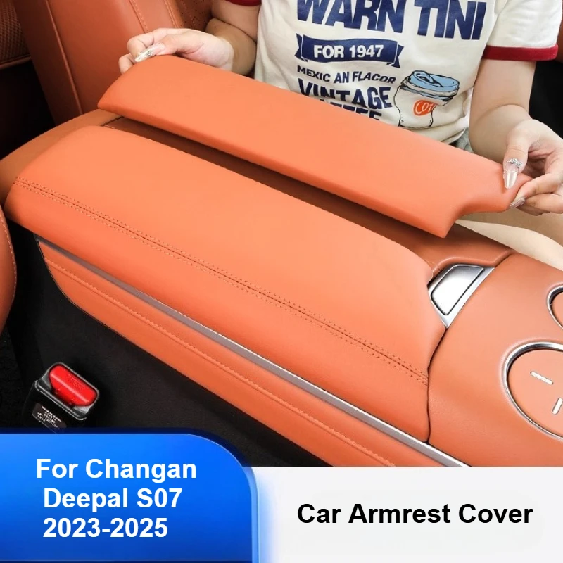 

Для Changan Deepal S07 2023 2024 2025 автомобильный подлокотник, кожаный чехол с защитой от царапин, чехол для центральной консоли, аксессуары для внутренней отделки