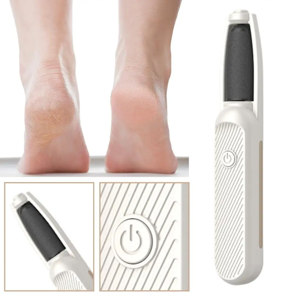 Broyeur de pieds électrique, outil de pédicure Rechargeable pour l'élimination des peaux mortes et des cuticules V8Q6