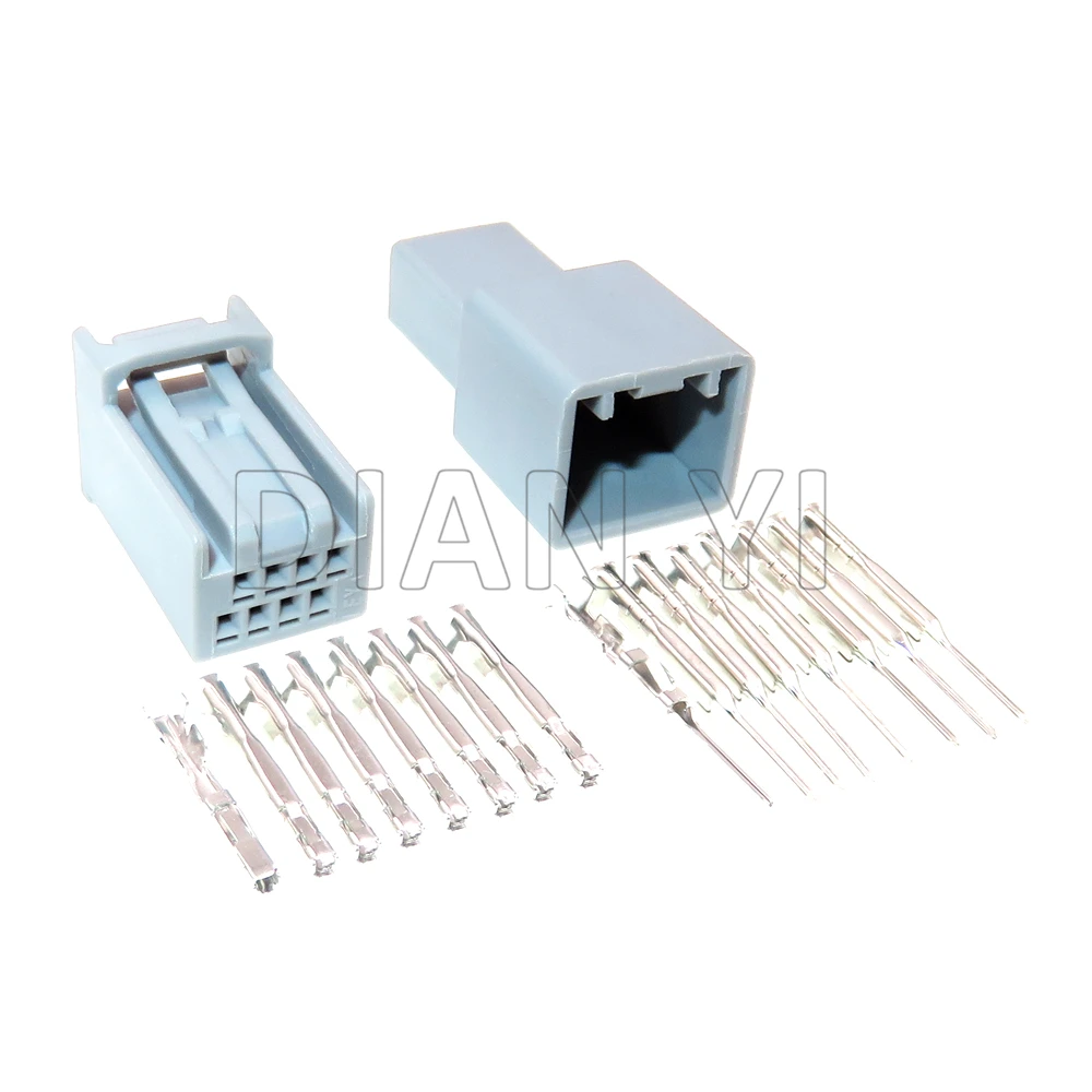 1 Set 8 Way Starter Auto Mannelijke Vrouwelijke Kabelboom Connector Met Kabels Mx34008sf1 Miniatuur Auto Lage Stroom Niet-Verzegelde Socket