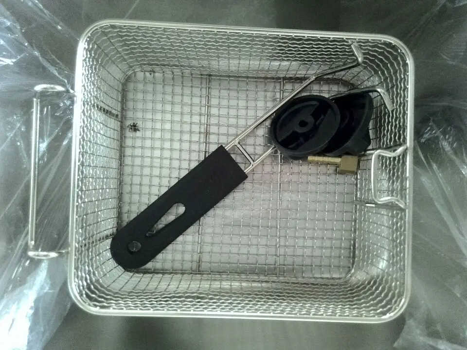 새로운 디자인 상업용 스테인레스 스틸 테이블 탑 칩 에어 가스 더블 프라이어