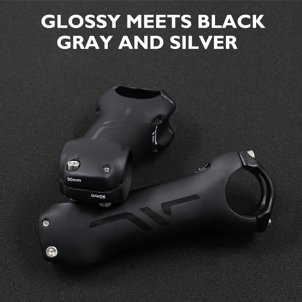 

Full Carbon Fiber Bike Stem +/-6 Degrees Rise 31.8mm Clamp 1 1/8” Steerer Clamp 80-110mm 118g Lightweight for Road/Gravel/MTB