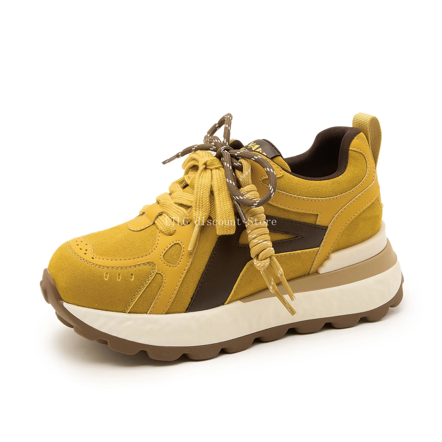 

7cm Height Increase Women's Sneaker 2026 New Genuine leather sports student running shoes Zapatillas De Mujer Tenis De Mujer