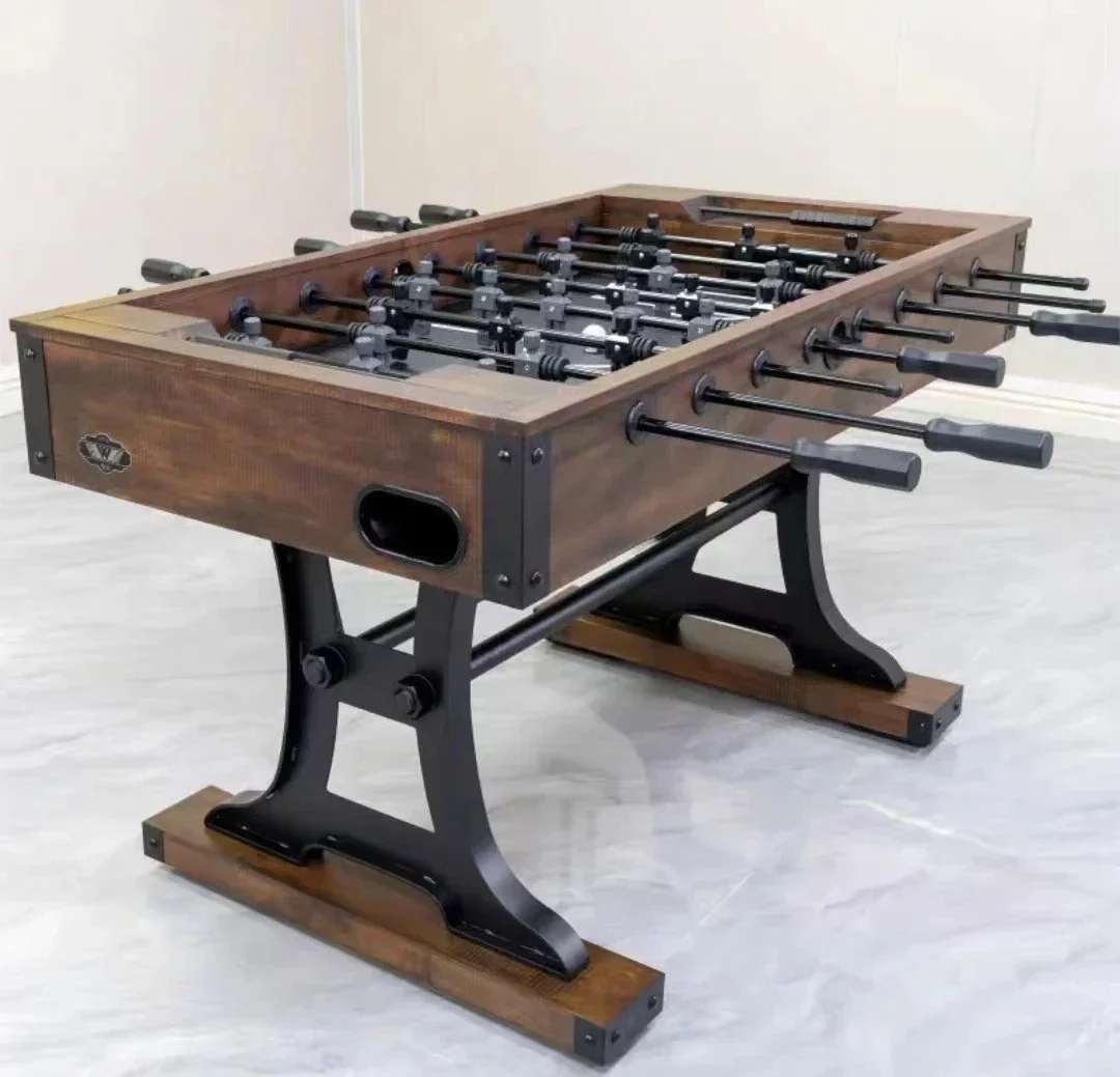 Venda quente clássico moeda operado mesa de jogo de futebol profissional personalizado matraquilhos mesas de futebol