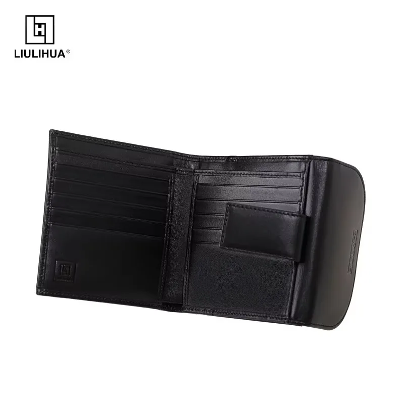 2018 Nuovi portafogli da uomo personalità portafoglio in vera pelle di buona qualità per uomo Portamonete piccolo