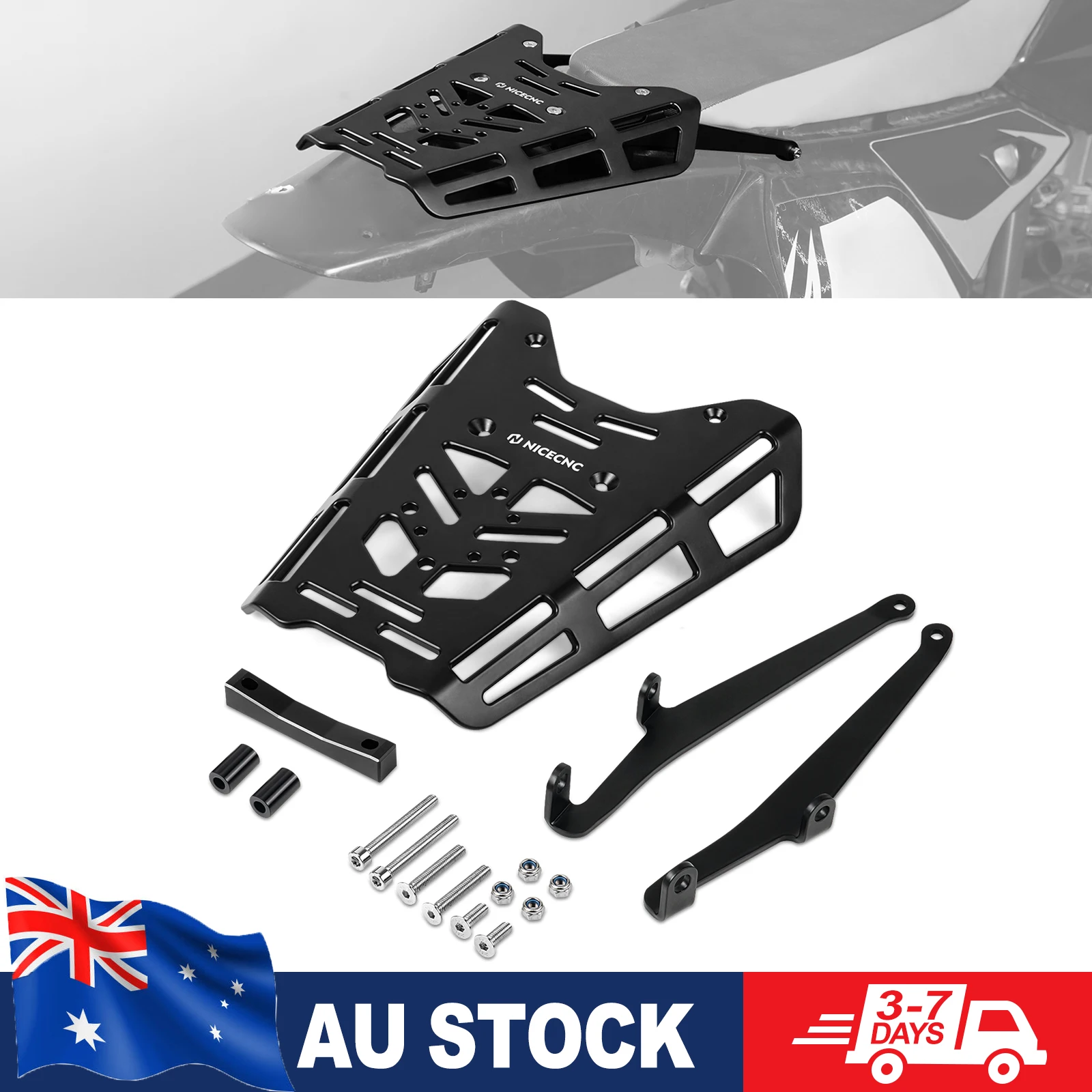 

Для Suzuki DRZ400S DRZ400SM DR-Z 400S 400SM 2000-2024 2023 2022 задняя багажник для мотоцикла, хвостовая стойка с ЧПУ, верхний чехол, мягкий багаж