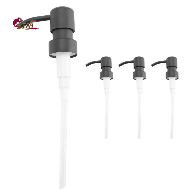 AEA9-Soap Dispenser Replacement Pump,4Pack Rust-Proof Stainless Steel With Black Metal Coated Pumps Fit Standard 8Oz/16Oz Boston