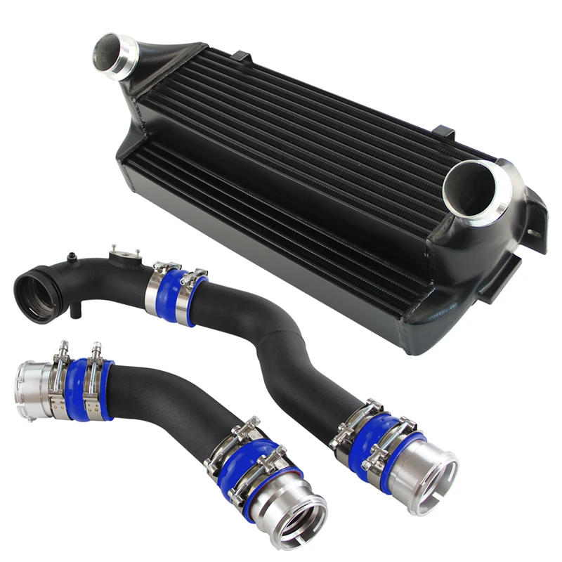 Bolt On FMIC Racing Front Mount Intercooler W/ Aluminum Pipe Kit Fits For B*MW 1/2/3/4 Series F20 F22 F32