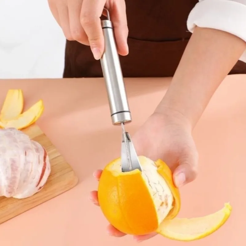 

Orange Peelers Orange Peeler Tool Citrus Peeler Stainless Steel Slicer Cutter Peeler Remover Design Handle Fruit Tools