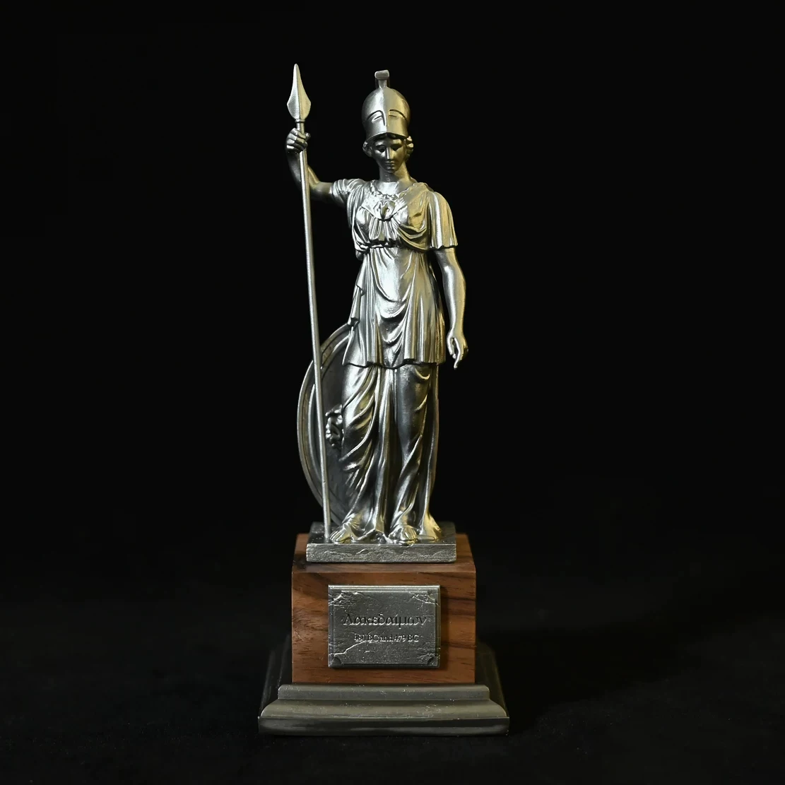 Hand-Painted Epoxy Resin Greek God of War Ares Statue 150mm - Mythical Desk Decor