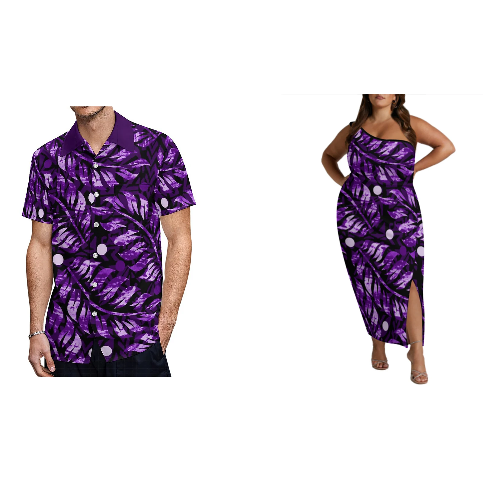 Drop Shipping Big People Hawaii Design High Quality Dress Pacific Island Art Custom Logo Sleeveless Off Shoulder Dress