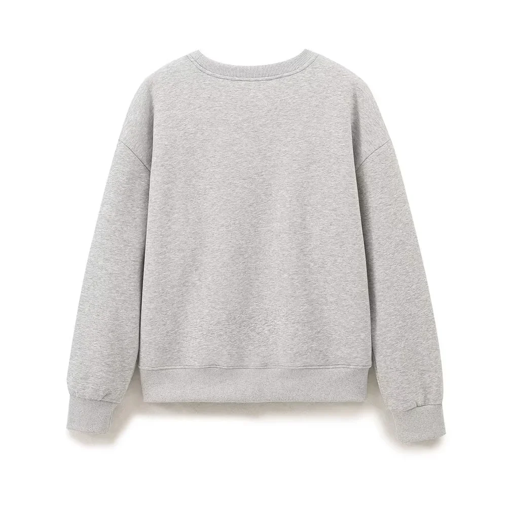 PB&ZA 2024 Autumn New Product Fashionable, Versatile, Comfortable, Casual with Alphabet College Style Hoodie