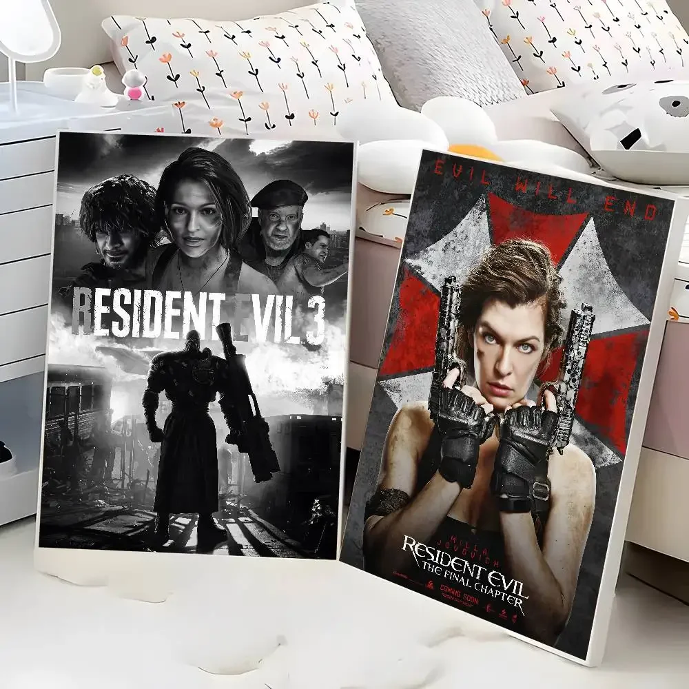 لعبة R-Residents Game Evil Poster HD ديكور المنزل لزجة جدار مقاوم للماء غرفة المعيشة المنزلي بار ديكور جمالي