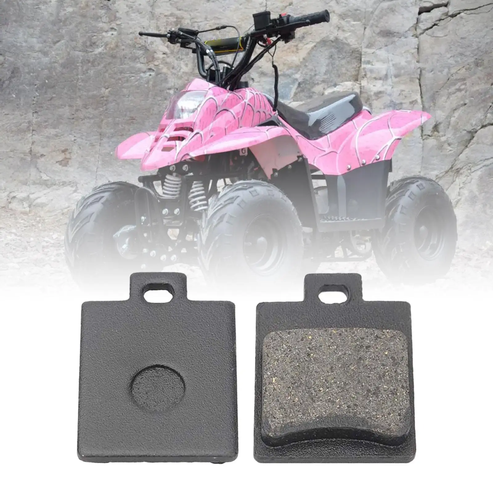 

Front Brake Pads Metal Accessory for ATV Motorcycle Easy Installation Durable Disc Pad Fitting 50cc 125cc