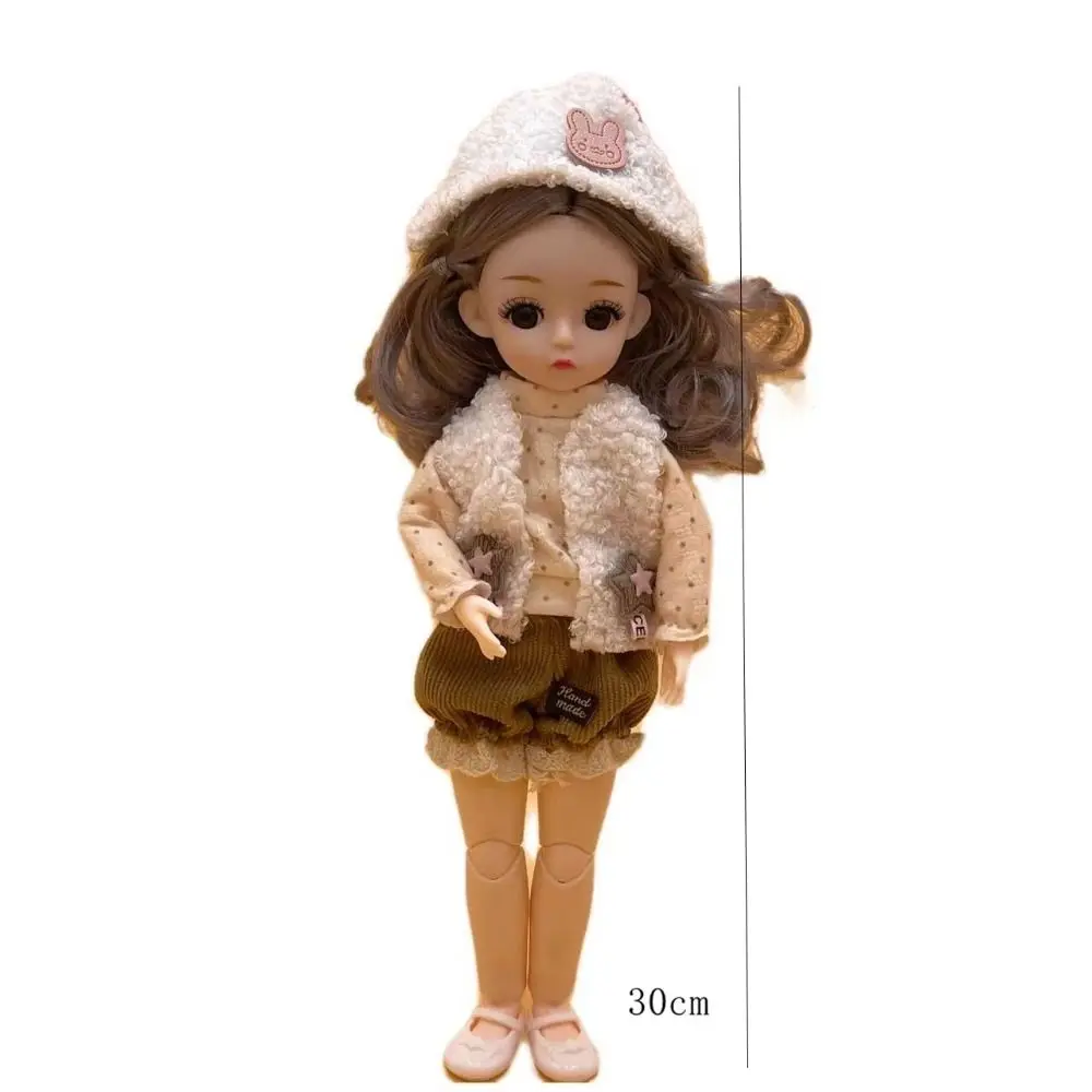 1/6 SD 30 سنتيمتر Bjd دمية مع الملابس عيون جذابة عالية الكعب فستان الأميرة BJD دمى الكرة صوتها الشعر الطويل