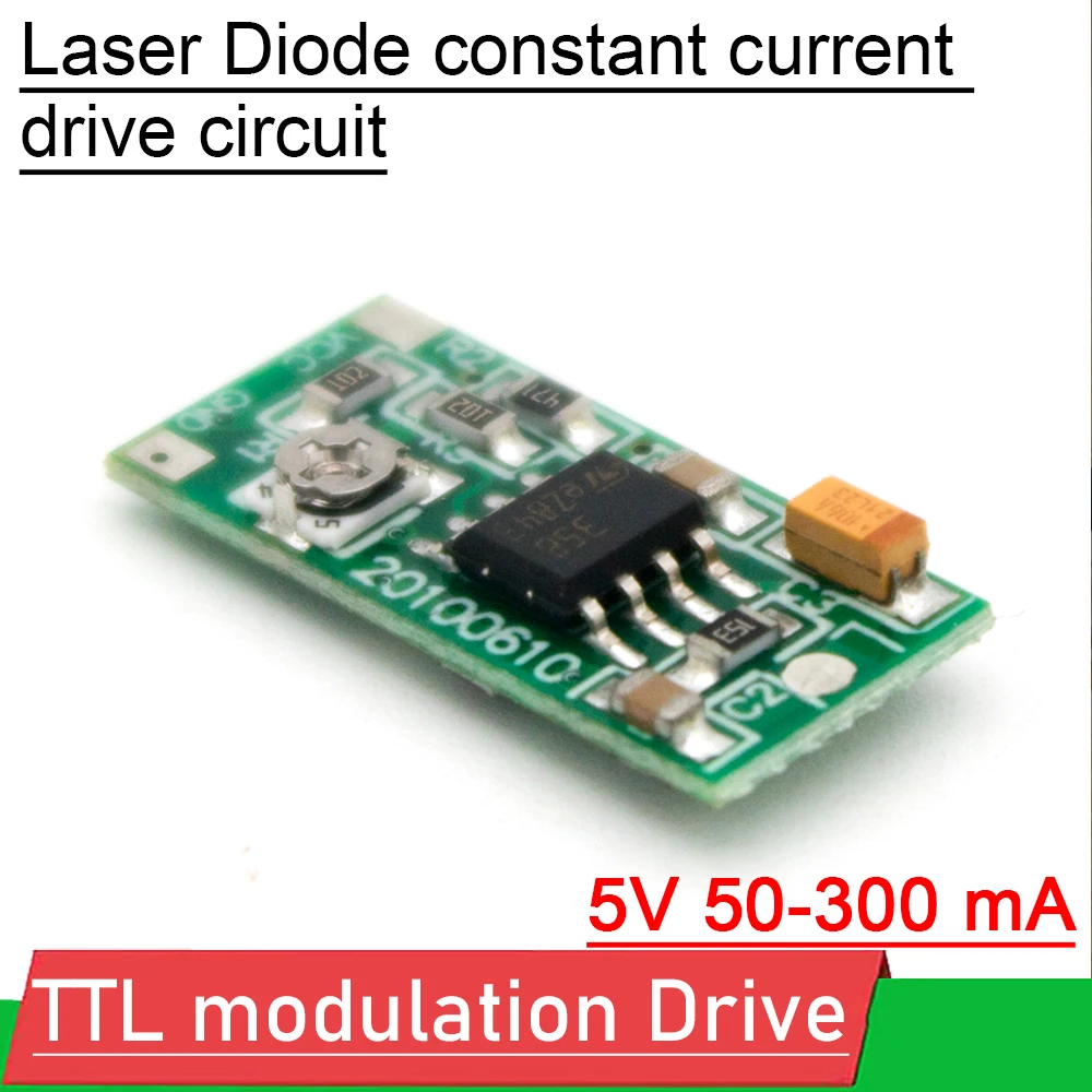 635nm 650nm 808nm 980nm 5V Laser Diode Driver Board Constant current drive circuit TTL modulation 40-350mA