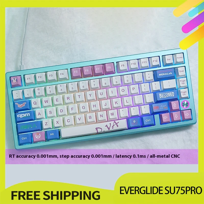【値下げ交渉可】Everglide Su75pro siren 軸 Everglide Su75pro 磁気スイッチキーボード Su75 プロ有線キーボード