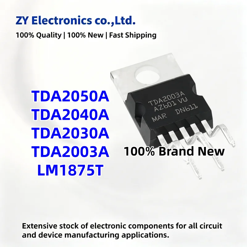 New 10Pcs/lot TDA2003A TDA2030A TDA2040A TDA2050A LM1875T TDA2003 TDA2030 TDA2040 TDA2050 LM1875 TO-220-5 audio amplifier