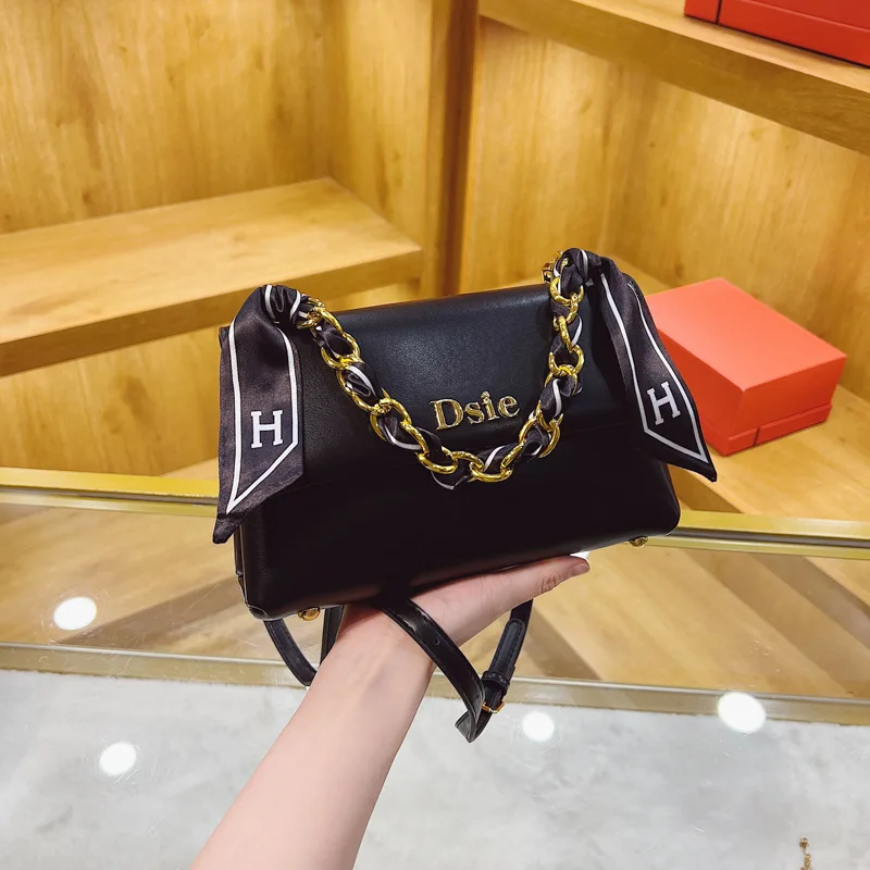 This year's popular bag women's high-end texture casual versatile trendy chain bag shoulder crossbody small square bag