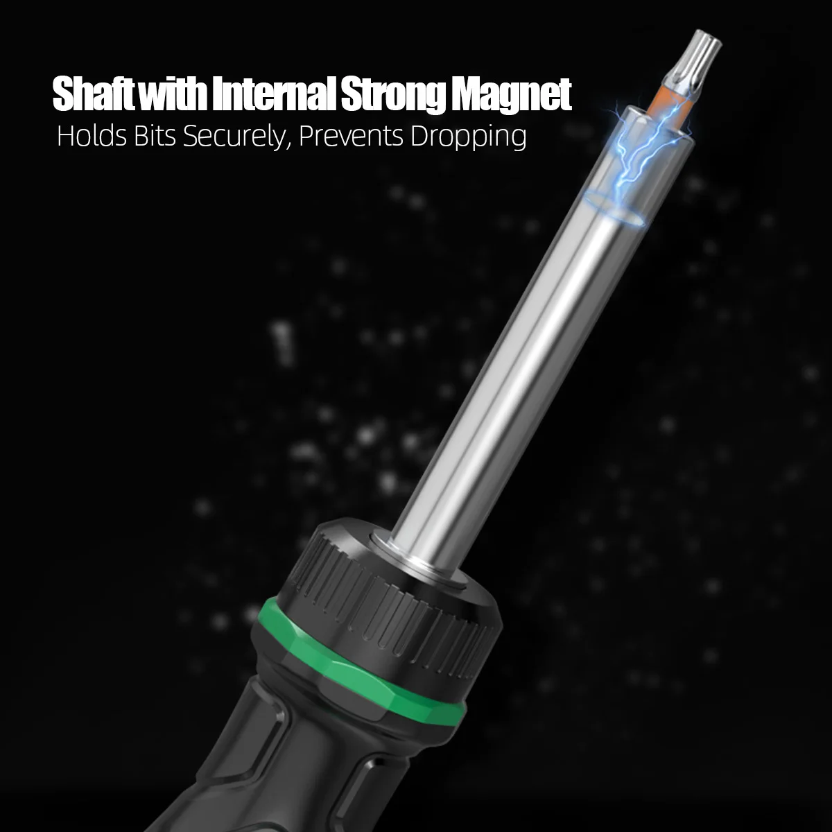 LAOA Set di cacciaviti a cricchetto 12 in 1 Punte magnetiche Utensili manuali professionali per riparazioni domestiche e progetti fai-da-te