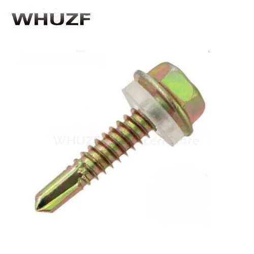 50PCS M5.2*19/25/32-100mm Drilling Hexagonal Self Drilling Screws, Dovetail Screws Padded Blacksmith Screw