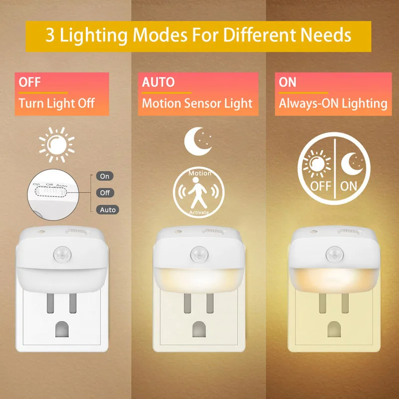 LED Night Light EU Plug In Smart Motion Sensor Light 220V Wall Lamp for Home Aisle WC Hallway Stair Kitchen Bedroom Night Lamp