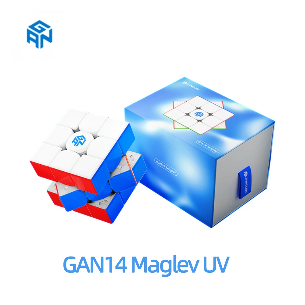 Cubo de velocidad magnético sin pegatinas GAN14 Maglev UV 3x3, Cubo mágico profesional Gan 14, juguetes de rompecabezas, GAN14 Maglev Galaxy