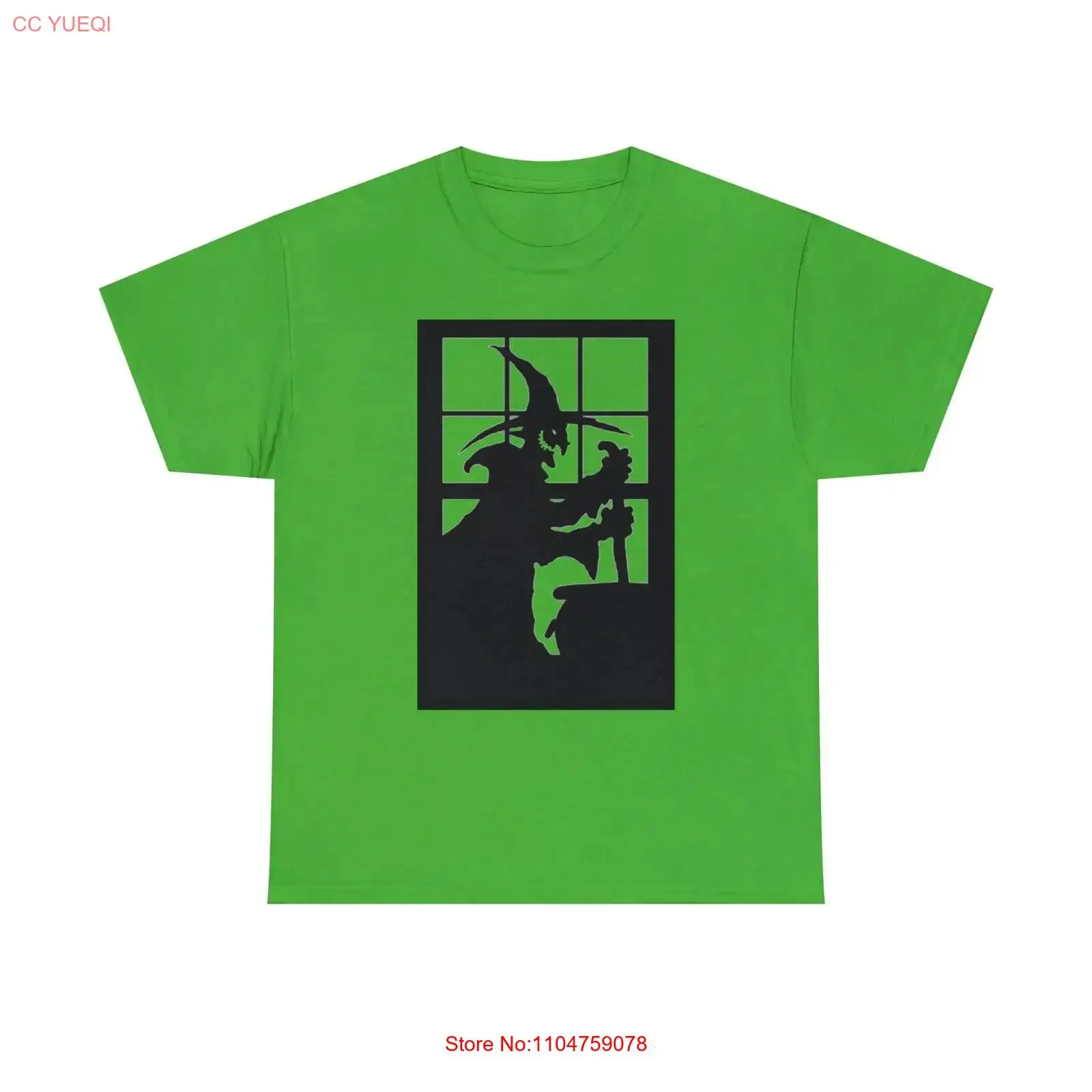 Classic Vintage Which Stirring Cauldron Silhouette Heavy Cotton T Shirt vintage Washed fashion Comfortable Breathable